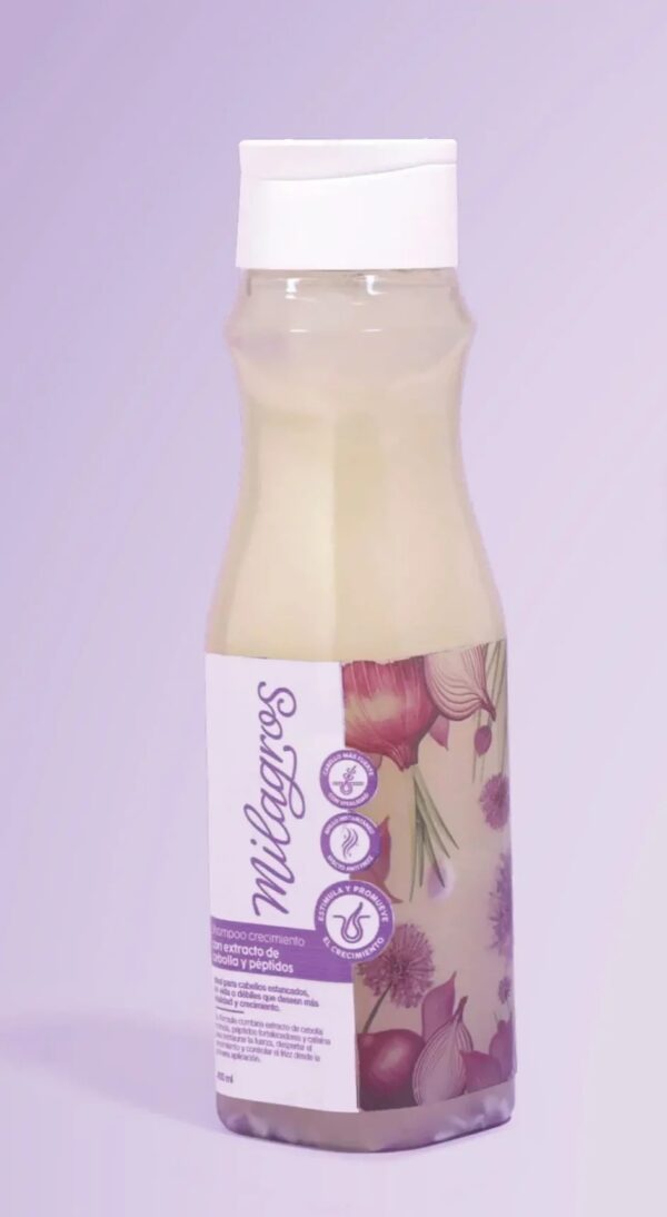 Shampoo Crecimiento Con Cebolla Milagros