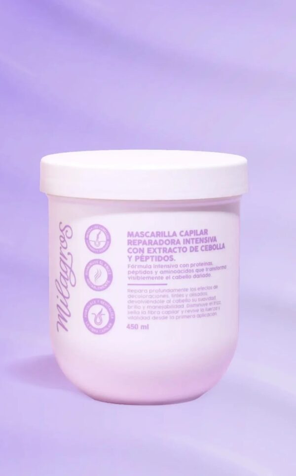 Mascarilla Capilar Reparadora Intensiva Con Cebolla Milagros